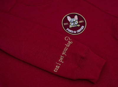 Wear Your Heart on Your Sleeve Sweatshirt in Berry - Fred & Ginger Official
