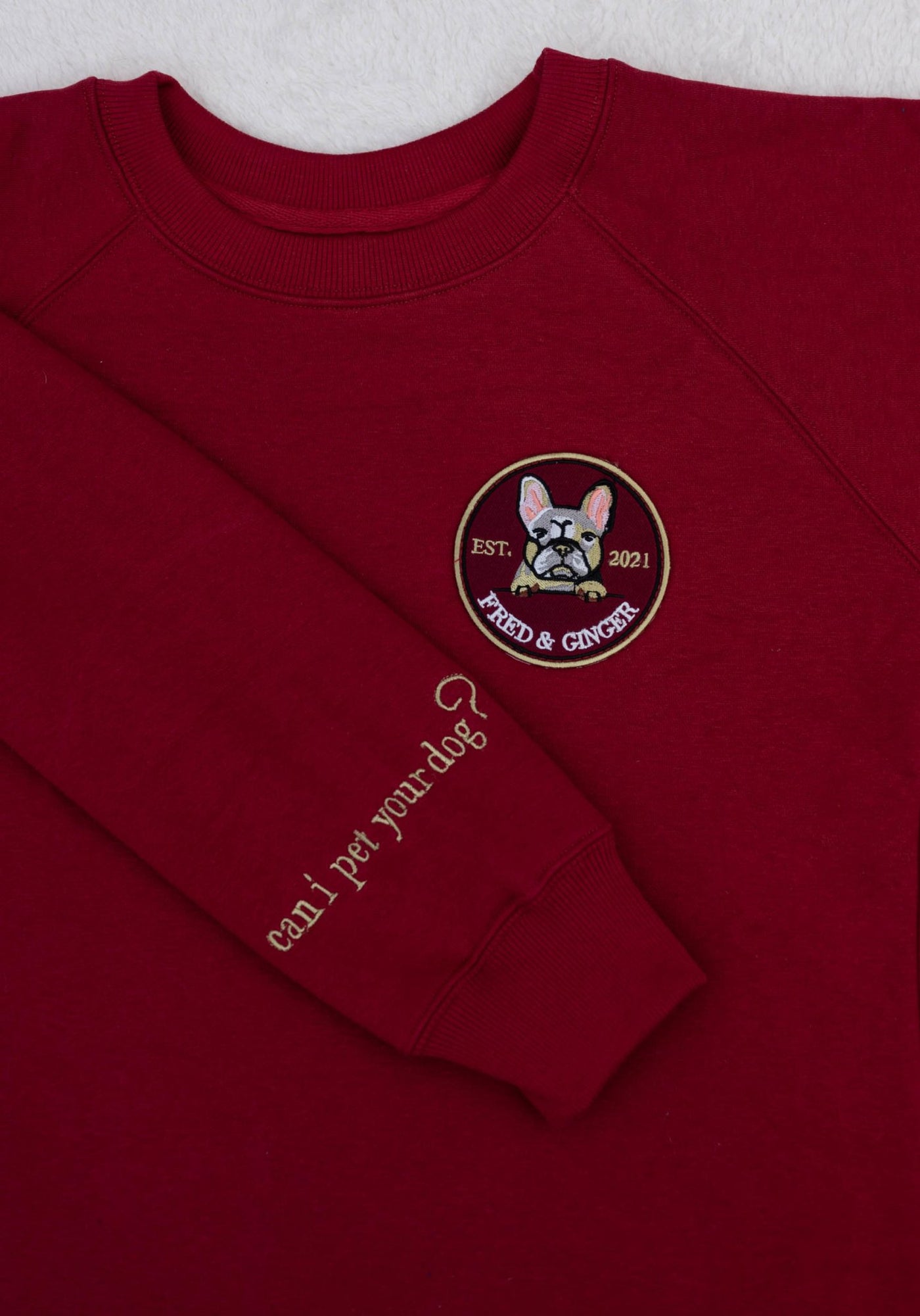 Wear Your Heart on Your Sleeve Sweatshirt in Berry - Fred & Ginger Official
