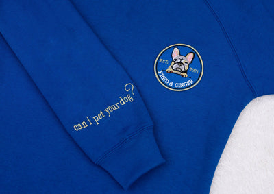 Wear Your Heart on Your Sleeve Sweatshirt in Royal Blue - Fred & Ginger Official